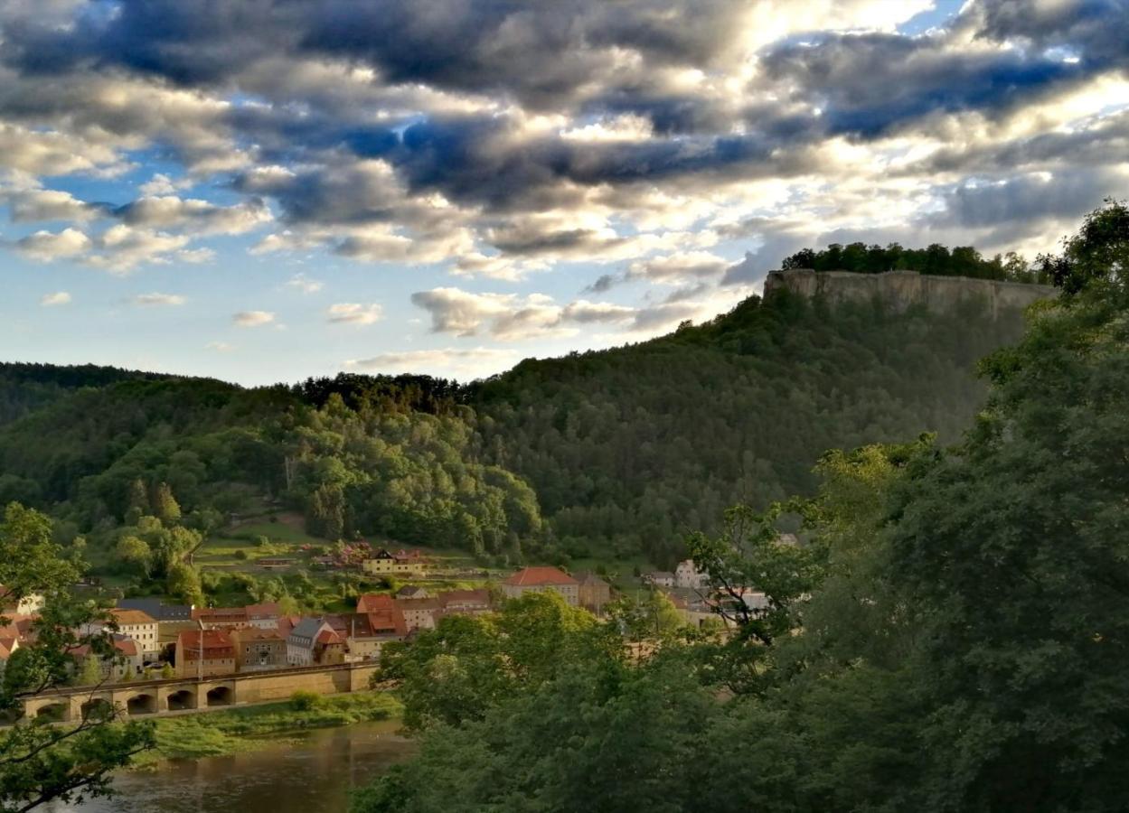 Luxusboofe - Ferienhaus Am Lilienstein Königstein an der Elbe Exterior foto